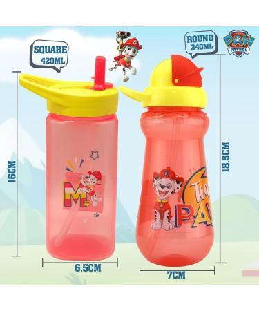 Hovuk 2Pcs Paw Patrol Marshall Printed Straw Sippers - BPA Free Water Bottles for Kids 6+ Months - Buy Online on GoSupps.com