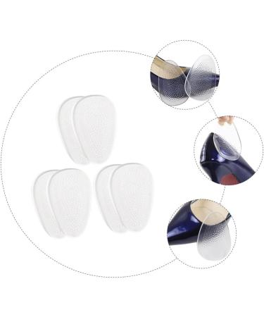 NOLITOY 3 Pairs Shock-Absorbing Anti-Slip Mat Silicone Heel Protectors Invisible Gel Pads for Women's High Heels Soft Breathable Cushion Inserts - Buy Online on GoSupps.com