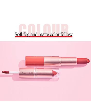 Buy 3 Pcs 2-in-1 Lipstick Lip Gloss Set - Waterproof Long Lasting Moisturizing Velvet Tint for Women | Durable Makeup Essentials - Buy Online on GoSupps.com