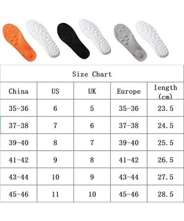 LSNTUU Revolutionary 4D Memory Foam Orthopedic Insoles for Shoes - Orange+Grey Size 9 - Buy Online on GoSupps.com