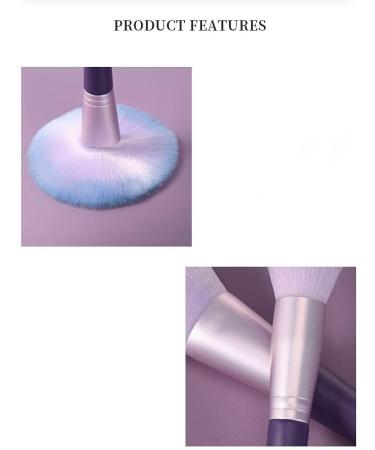 Panysilioer 10 Pieces Soft Natural Hair Makeup Brush Professional Foundation Powder Eyeshadow Make Up Brush Set - Buy Online on GoSupps.com