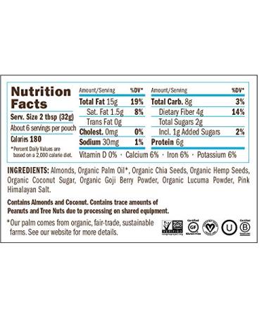 Yumbutter Superfood Almond Butter 6.2oz - Gluten Free, Vegan, Non-GMO - Buy Online on GoSupps.com