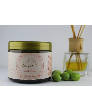 Buy Moroccan Black Soap with Tulip Essential Oil - 450g | Natural Skincare for International Shipping - Buy Online on GoSupps.com
