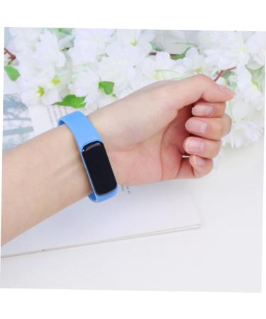 Yarnow Safety Arm Bands & Silicone Bracelet for Kids | LED Tracking Fitness Watch | Durable Boys Bracelet 23*2cm - Blue - Buy Online on GoSupps.com