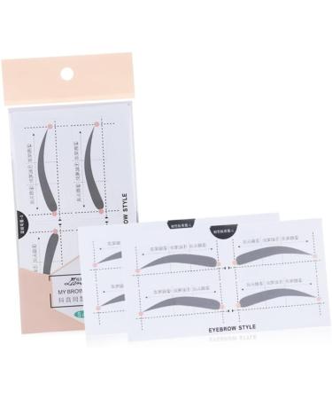 Didiseaon 2 Eyebrow Template with Strap Beauty Eyebrow Makeup Tools Eyebrow Stickers Portable A607 Card - Buy Online on GoSupps.com