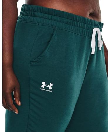 Under Armour Women's Rival Terry Jogger Sweat Pant (716) in Tourmaline Teal/White - Size Small - Buy Online on GoSupps.com
