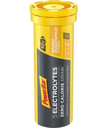Powerbar 5 Electrolytes Mango-Passionfruit 12x10Tabs - Effervescent Electrolyte Tablets - Buy Online on GoSupps.com