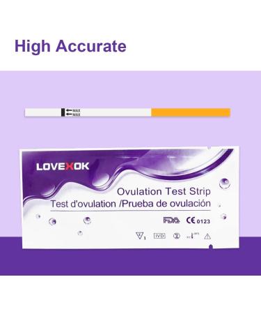LOVEXOK Urine Ovulation Test Strip Rapid Home Self-Checking 25 Count - Buy Online on GoSupps.com