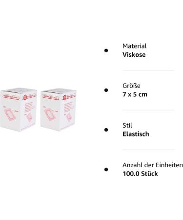 100 Pieces Sterile Wound Plaster - Rudavlies Sterile Plaster 7x5 cm for International Shipping - Buy Online on GoSupps.com