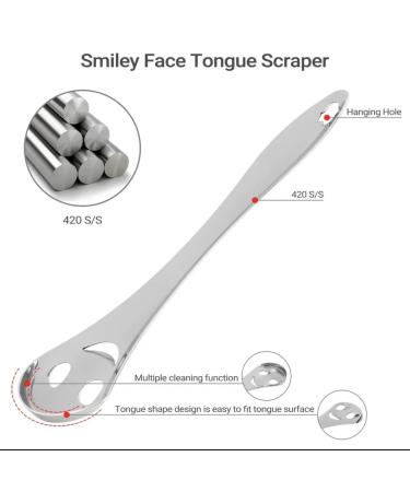 Tongue Scraper - 100% Stainless Steel Oral Hygiene Tool for Fresh Breath | Kids & Adults | Travel Case Included - Buy Online on GoSupps.com