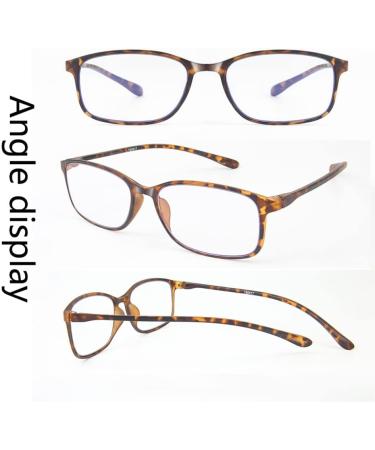 Dibako Unisex Anti Blue Light Reading Glasses - Tortoiseshell +2.50 for Men & Women - Ultra Echo Readers for All Ages - Buy Online on GoSupps.com