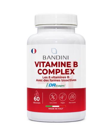 Bandini® Vitamin B Complex | Natural B Group Vitamin Complex with Folate & Biotin: B1, B2, B3, B5, B6, B7, B9, B12