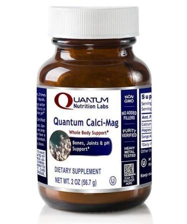 Quantum Calci-Mag - Delivers Calcium and Magnesium from Sango Marine Coral Promotes an Optimal Alkaline pH Mineral Support for The Bones. Joints and Teeth - 2 Oz