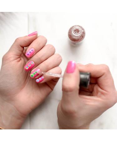 Mix Resin Rhinestones Half Round Pearls 30g Flatback Rhinestones Half Pearl Beads - Pink Series | Multi Size 3mm-10mm for Crafts, Bottles, Tumblers, Nail Art, Clothes, Shoes - Buy Online on GoSupps.com