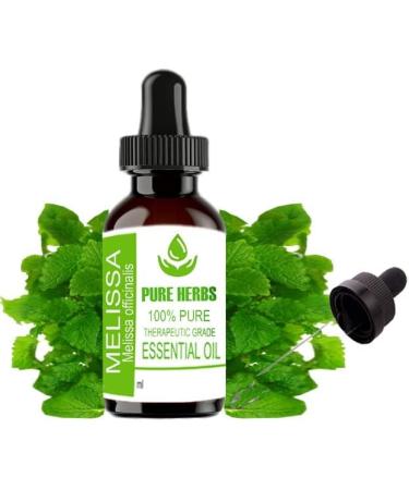Buy Pure Herbs Melissa Oil (Melissa Officinalis) Essential Oils - 100 ml | International Shipping Available - Buy Online on GoSupps.com