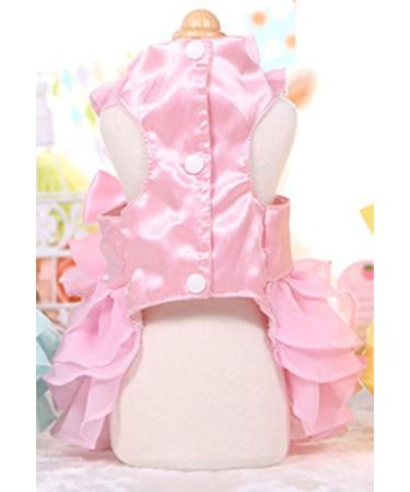 MaruPet Puppy Love Princess Skirt Pleated Tutu Dress - Pink Medium - Buy Online on GoSupps.com
