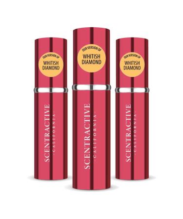 CA Perfume Impression of Elizabeth T. Whitish Diamond For Women Replica Version Fragrance Dupes Concentrated Long Lasting Eau de Parfum Spray Refillable Atomizer Bottle 0.17 Fl Oz/5ml-X3 ELIZABETH T. WHITISH DIAMOND IMPRESSION 0.51 Fl Oz (Pack of 1)