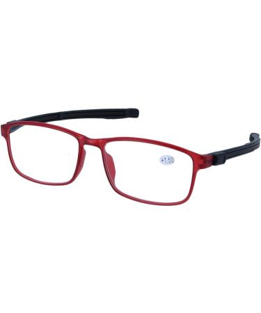Practical Magnetic Reading Glasses ROGER - Extendable Connectable Red +1.50 DPT for Comfortable Viewing - Buy Online on GoSupps.com