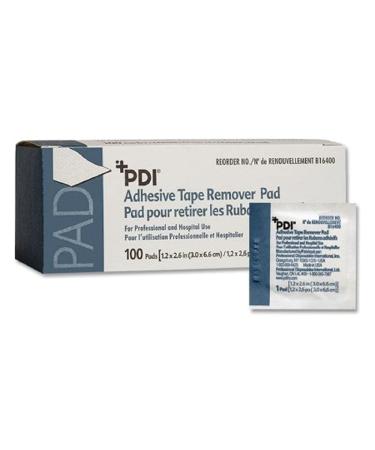1131957 PT# B16400 Pad Adhesive Tape Remover 100 Count 1-1/4x2-5/8" Bx Made by PDI Professional Disposables (200 Count)