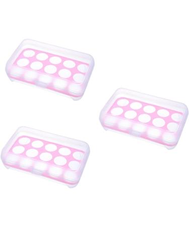 Healeved 3pcs 15 Eggs Egg Holder for Fridge Acrylic Tray Kitchen Egg Holder Container High Capacity Egg Rack - Buy Online on GoSupps.com