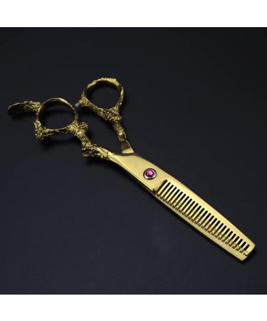 Hair Cutting Scissors 6 Inch Professional JP 440c Steel Gold Dragon Handle Cut Hair Scissors Haircut Thinning Barber Makas Cutting Shears Hairdressing Scissors Set - Buy Online on GoSupps.com