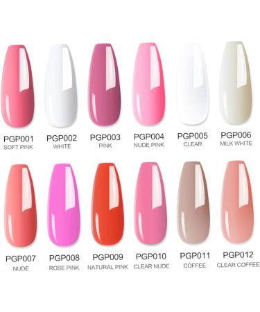 Polygel Nail Kit - All-in-One Starter Set for Nail Extensions & Art | 8 Piece DIY French Nail Tools (PGP012) - Buy Online on GoSupps.com