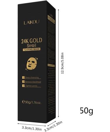 Peeloff Mask 50g Deep Cleansing Gold Snail Facial Pore Cleaner Oil Control Moisturizing Skin Care Moisturizing Facial Wash for Face Nose Large Pores Demaxiyad - Buy Online on GoSupps.com