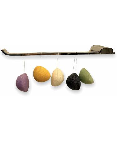 NORI KONJAC Sponge 5-Pack Mini Sponge Set - Bamboo Charcoal, Green Tea, Turmeric, Lavender - Gentle Cleansing and Exfoliation for All Skin Types - Buy Online on GoSupps.com
