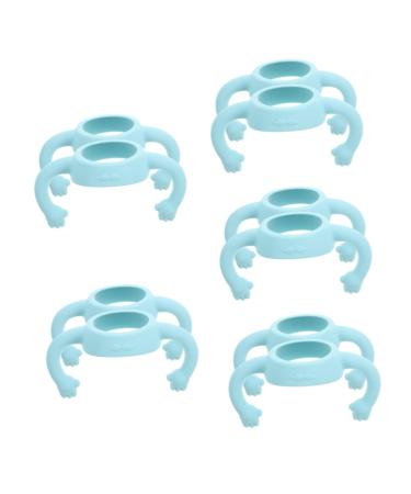 Abaodam 10 Pcs Bottle Handle Silicone Bottle Grip Newborn Bottle Grip Bottle Grip Bottle Grip Handle Milk Bottle Feeding Bottle 14.00X5.00X5.00CMx5pcs Sky-bluex5pcs