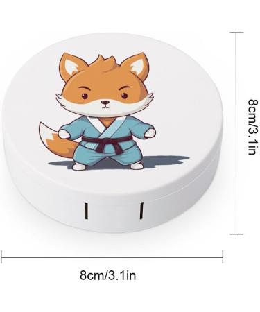 Judo Sports Fox Contact Lens Travel Kit - Portable Cute Contact Box with Mirror for Daily Outdoor Use - Buy Online on GoSupps.com