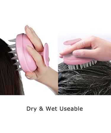 Electric Scalp Massager & Scrubber | Cordless Portable Head Scratching Massager with Vibration Comb for Hair Growth & Stress Relaxation - Pink - Buy Online on GoSupps.com