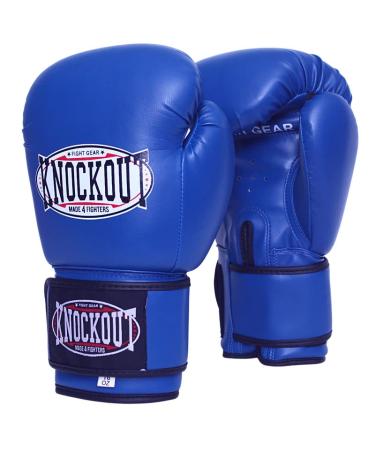 Gel Boxing Gloves for Men Women, Muay Thai MMA Kickboxing Home Gym Training, Sparing Gloves Pair with Premium Ventilated Palm Blue 12 oz