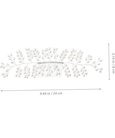 minkissy Accessories wedding hair accessories bridal hair Handmade hair Simulated pearls hair white hair accessories bride headpieces for wedding women hair wedding hair Comb - Buy Online on GoSupps.com