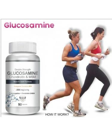 Glucosamine 1000mg MSM 500mg & Chondroitin 500mg Support Joint Strength 90 Capsules - Buy Online on GoSupps.com