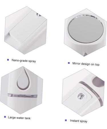 Levemolo 1pc Mini Humidifier Eyelash Mini Face Spray Instruments Sprayer Handheld Hydrating Instrument 10.5*3cm White - Buy Online on GoSupps.com