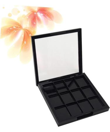 BIUDECO 4 Pcs 12 Empty Eye Shadow Pallet Eyeshadow Pans DIY Eyeshadow Palette Make up Sample DIY Empty Black - Buy Online on GoSupps.com
