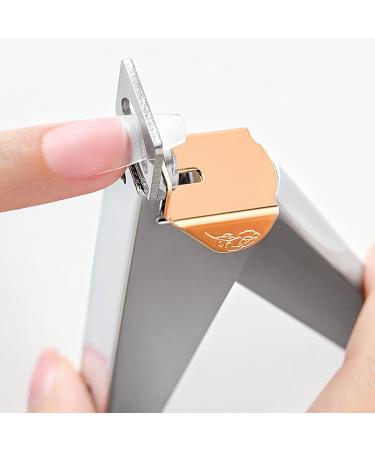 Stainless Steel False Nail Tip Clipper Cutter Trimmer for Manicure/Pedicure & Acrylic Nail Art - Buy Online on GoSupps.com