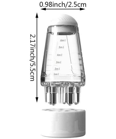 Scalp Applicator Liquid Cam - Portable Hair Oil Massager Comb with Roller Ball | Mini Hair Care Tools in White - Buy Online on GoSupps.com