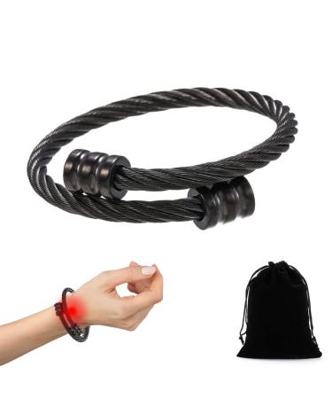 Crainoc Titaniumion Osimium Magnetic Lymphatic Drainage Bracelet - Adjustable Tabs with Velvet Pocket for Men & Women - Buy Online on GoSupps.com