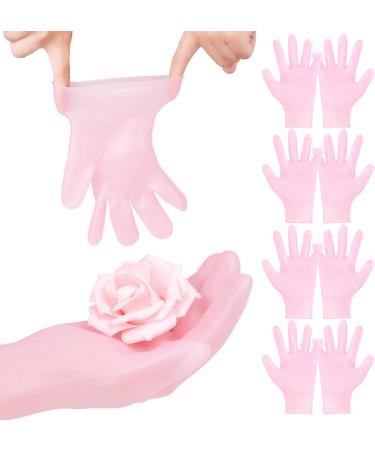 Kexpery 4 Pairs Hands Peeling Gloves Anti-Slip Silicone Hands Protective Gloves Preventing Dryness Dead Skin Remove Gloves for Dry Hands (Pink) - Buy Online on GoSupps.com