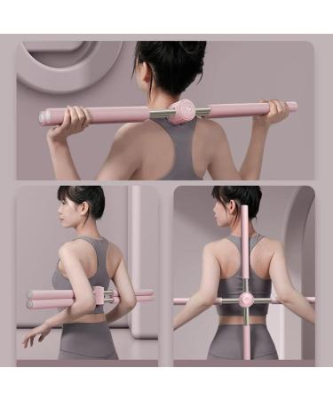 Posture Corrector Stick for Women - Shoulder Neck Humpback Support Tool - Straight Back Brace for Men Kids - Pink - Buy Online on GoSupps.com