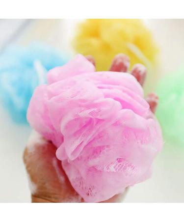 Lurrose 8pcs Mesh Pouf Shower Balls | Bath Sponge Loofah Set for Home Bathing - Buy Online on GoSupps.com