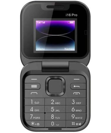 Jhialg Mini Flip Handy - FM Radio 2SIM Vibration Black Ideal for Seniors - Buy Online on GoSupps.com