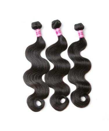 Beauty Queen 10A Brazilian Body Wave Human Hair Bundles - 20 22 24 Inch | 100% Unprocessed Virgin Remy Hair Extensions - Buy Online on GoSupps.com