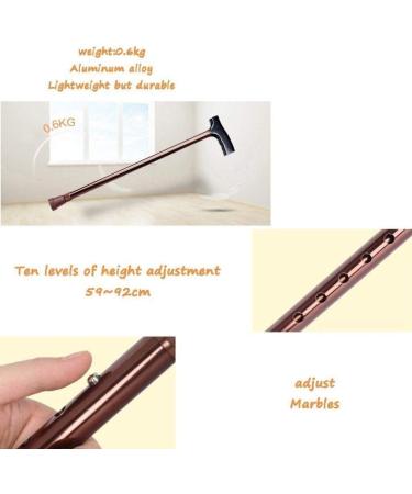 Walking Stick/Walking Crutches Lightweight Aluminum Alloy Walking Sticks with Ergonomic Wooden Handle 10 Height Levels Adjustable for Elderly Men or Women in Gray with Non-Slip b Journey - Buy Online on GoSupps.com