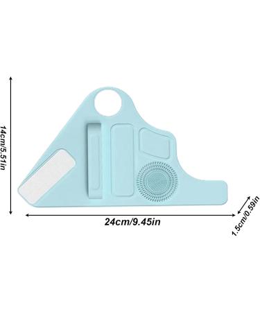 Tuxxjzm Foundation Mixing Palette Makeup Mixing Palette Wristband Multifunctional Makeup Mixing Wristband Makeup Hand Palette with Makeup Brush Storage Light Blue1 - Buy Online on GoSupps.com