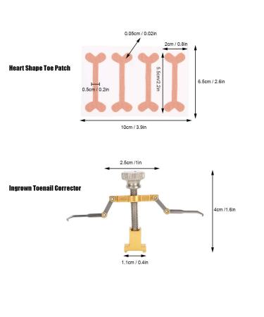 Professional Toenail Correction Tool Set - Steel Nail Corrector Voter & File for Perfect Toenails - Buy Online on GoSupps.com