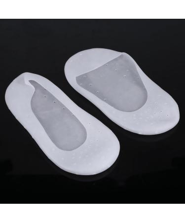 Silicone Moisturizing Gel Socks for Cracked Skin Care Full Length Foot Protector 1 Pair CN 37-40 White (L) - Buy Online on GoSupps.com