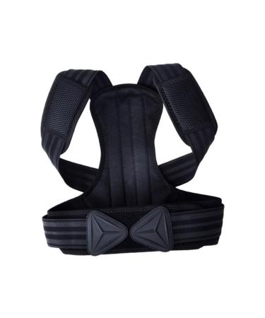 FOMIYES Adjustable Upper Posture Brace for Women Men & Kids - Universal Fit Black Vest for Better Posture Support - Buy Online on GoSupps.com