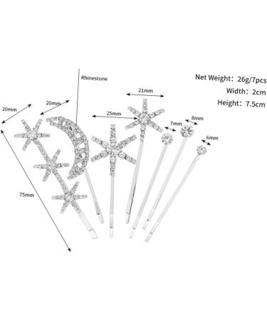 FRCOLOR Womens Hair Clips 1 Set Fringe Bobby Pin Hair Barrettes for Girls Goody Hair Clips for Women Hair Barrettes for Women Rhinestone Barrettes Hair Accessories The Side Headgear Alloy - Buy Online on GoSupps.com